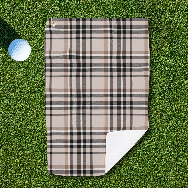 Serviette De Golf Carreaux Beige (Créateur téléchargé)