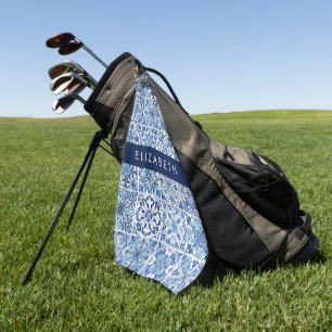 Serviette De Golf Carreaux méditerranéens, Portugais, Azulejo, Votre