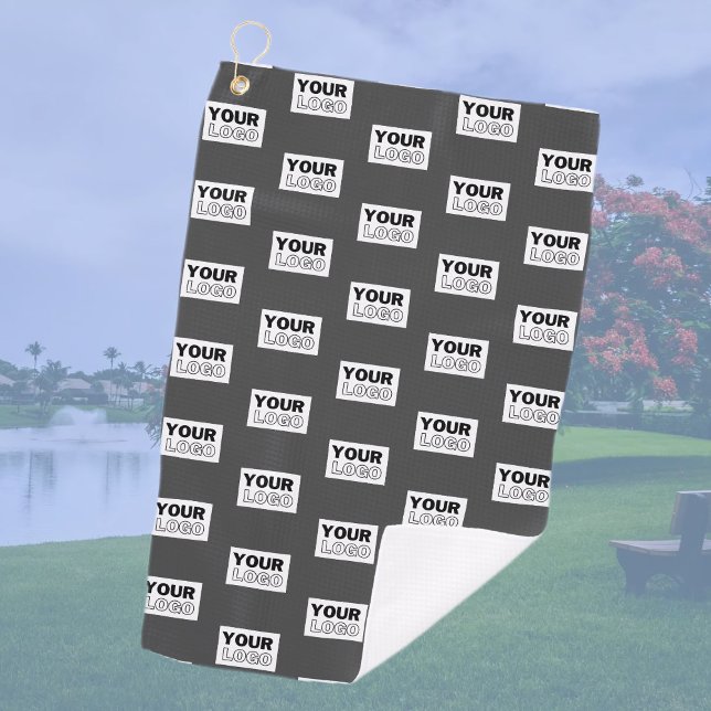 Serviette De Golf Carrelage de votre logo de conception d'image ou d (Créateur téléchargé)