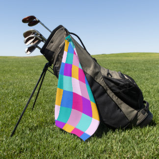 Serviette De Golf Carrés de printemps de Pâques