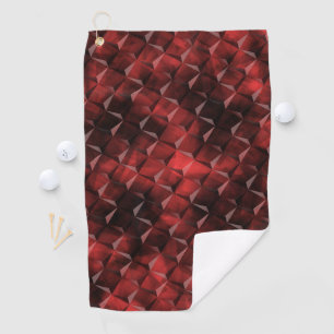 Serviette De Golf Carrés d'escaliers Grungy 3D avec taches carbone