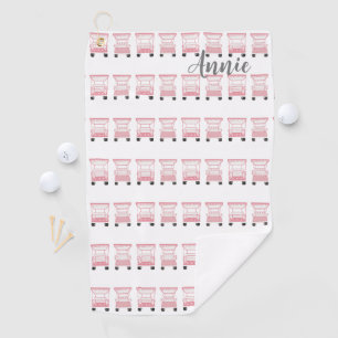 Serviette De Golf Cartes de golf Rose Lady Personnalisées