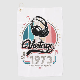 Serviette De Golf Casques vintages depuis 1973