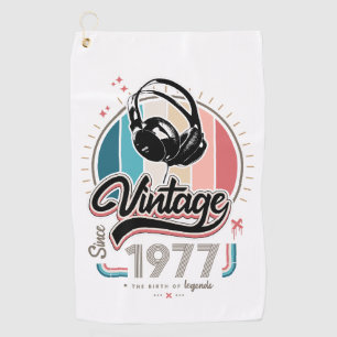 Serviette De Golf Casques vintages depuis 1977