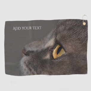 Serviette De Golf Cat Eye-Macro par Shirley Taylor