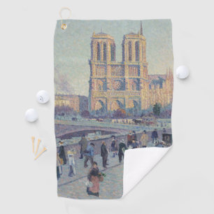 Serviette De Golf Cathédrale Notre-Dame Paris France Peinture classi
