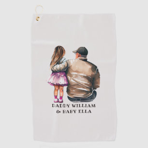 Serviette De Golf Caution père et fille (11)