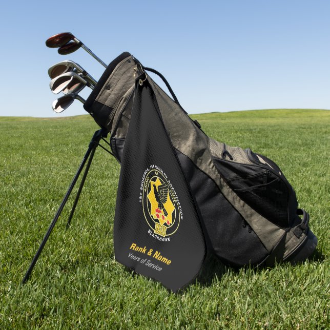 Serviette de golf Cavalry - Noir classique (Vert)