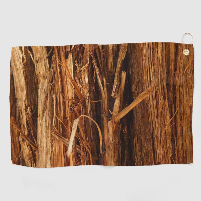 Serviette De Golf Cèdre texturé en écorce de bois (Horizontal)