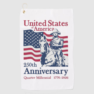 Serviette De Golf Célébration du 250e anniversaire des États-Unis d'
