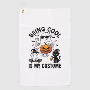 Serviette De Golf C'est Cool C'est Costume Halloween Fantôme Citroui