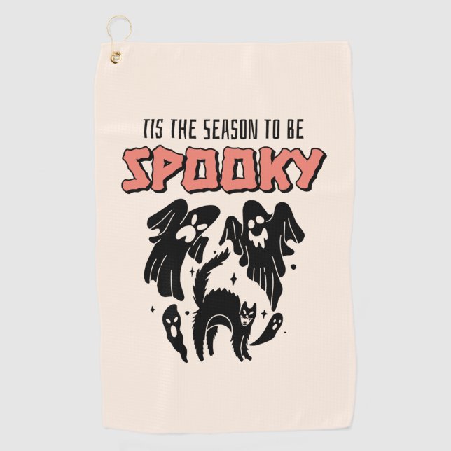Serviette De Golf C'est la saison d'être Halloween Créatif et Effray (Devant)