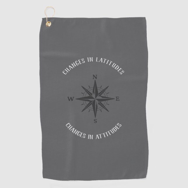 Serviette De Golf Changements dans les latitudes, Changements dans l (Devant)