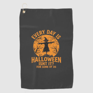 Serviette De Golf Chaque Jour Est Halloween Épouvantail Sorcière Con