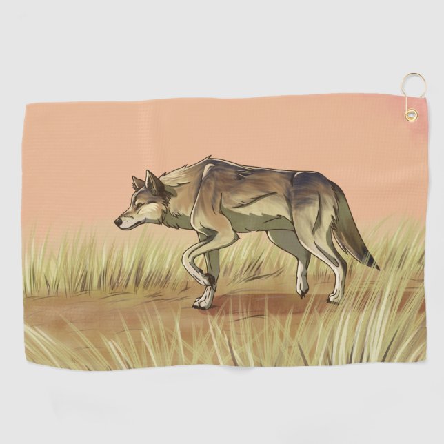 Serviette De Golf Chasse au lever du soleil (Horizontal)