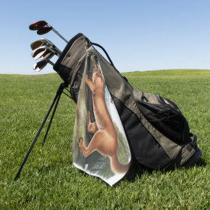 Serviette De Golf Chasse Cougar Personnalisée Cadeaux Camping Déco