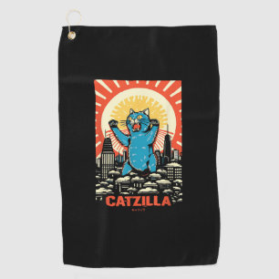Serviette De Golf Chat drôle