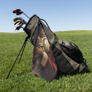 Serviette De Golf Chat du Bengale avec Noël du Père Noël