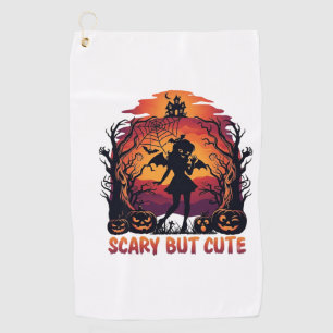 Serviette De Golf Chauve-souris fille citrouilles Halloween mignonne