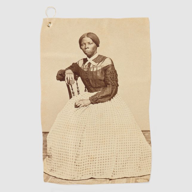 Serviette De Golf Chemin de fer abolitionniste Harriet Tubman (Devant)