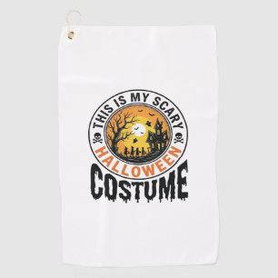Serviette De Golf Chemise de gravure vintage de costume d'Halloween