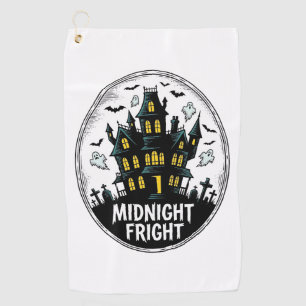Serviette De Golf Chemise de maison hantée Nuit effrayante Halloween