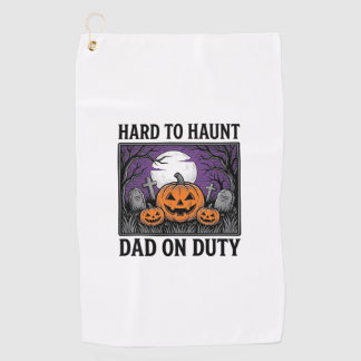 Serviette De Golf Chemise de papa Halloween difficile à hanter drôle