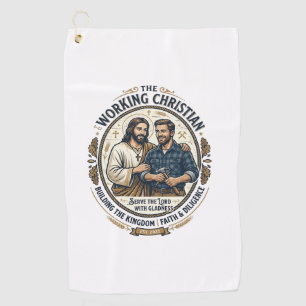 Serviette De Golf Chemise des métiers de la construction Jésus Graph