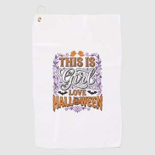 Serviette De Golf Chemise fantomatique mignonne vintage Halloween Gi