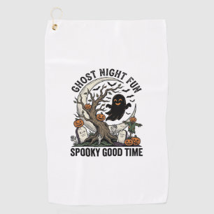 Serviette De Golf Chemise fantôme Halloween Design fun cimetière vin