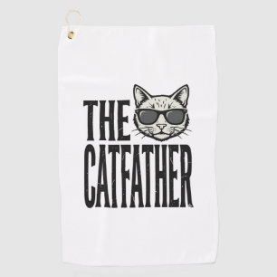 Serviette De Golf Chemise graphique de citation de chat vintage Funn