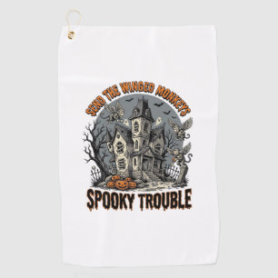 Serviette De Golf Chemises de Halloween ensorcelées de singes ailés 