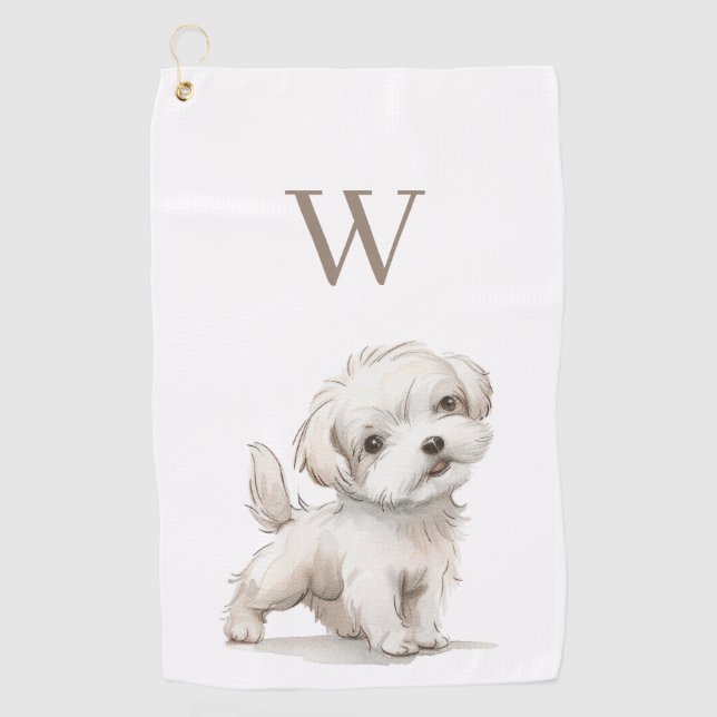 Serviette De Golf Chien (Devant)