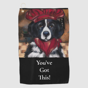 Serviette De Golf Chien de Terre-Neuve