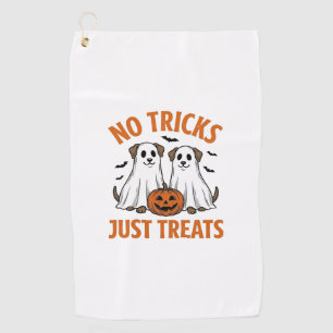 Serviette De Golf Chien Fantôme Drôle Halloween Pas de Farces Rien q
