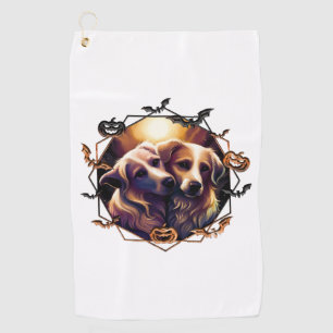 Serviette De Golf Chiens d'Halloween