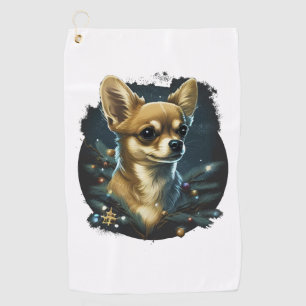 Serviette De Golf Chihuahua Joyeux Noël X-Mas Tree Cute
