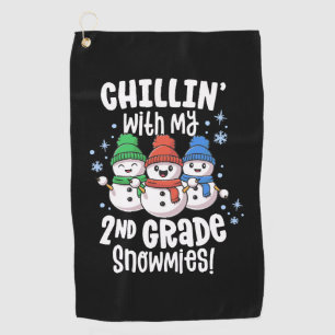 Serviette De Golf Chillin avec mes neiges Chemise 2e année Enseignan