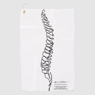 Serviette De Golf Chiropractor Chiropractic Spine Wellness Chiro