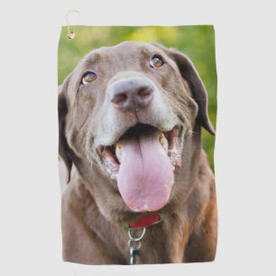 Serviette De Golf Chocolate Labrador Dog