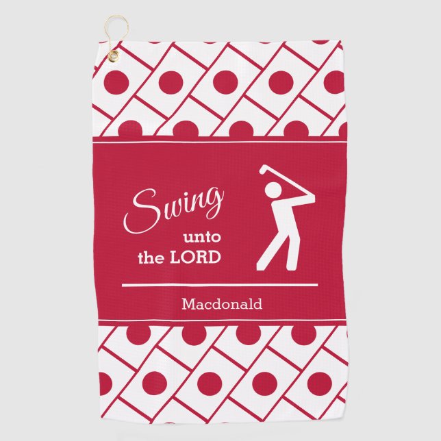 Serviette De Golf Chrétien sur mesure JAPON (Devant)