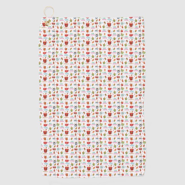 Serviette De Golf Christmas Cococoa, Ginger Cookies (Devant)