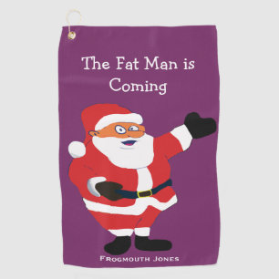 Serviette De Golf Christmas Fat Man Père Noël Office Humor Funny Pla
