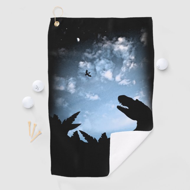 Serviette De Golf Ciel jurassique (En situation)