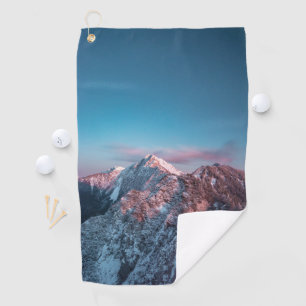 Serviette De Golf Ciel magique au-dessus de la montagne Storžič, Slo