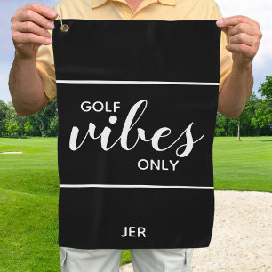 Serviette De Golf Citation de golf Vibes de golf uniquement personna