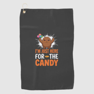 Serviette De Golf Citation de Monstre de Bonbons d'Halloween Design