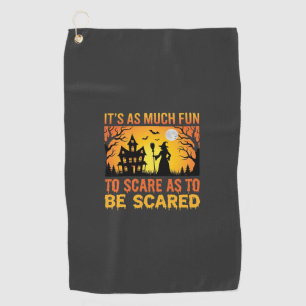 Serviette De Golf Citation de sorcière de maison hantée Halloween