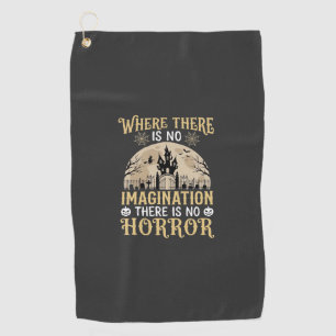 Serviette De Golf Citation d'Horreur Halloween Château Hanté Imagina
