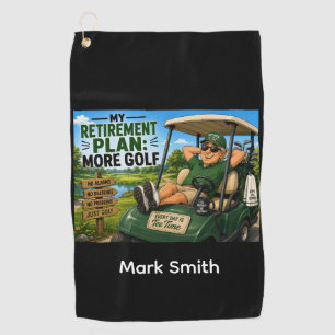 Serviette De Golf Citation drôle de golf avec golfeur 